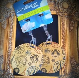 CON AIR - ConairTravel Smart 2 Pack Smart Tag Vintage World Travel Pattern